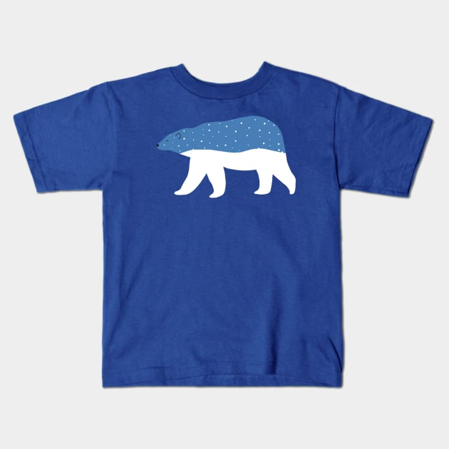 polar bear Kids T-Shirt by milkyprint